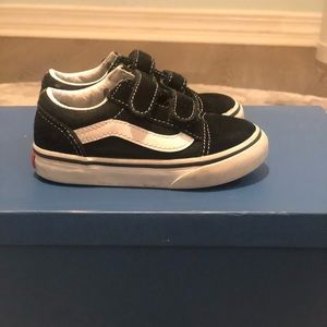 Vans size 6.5 black and white